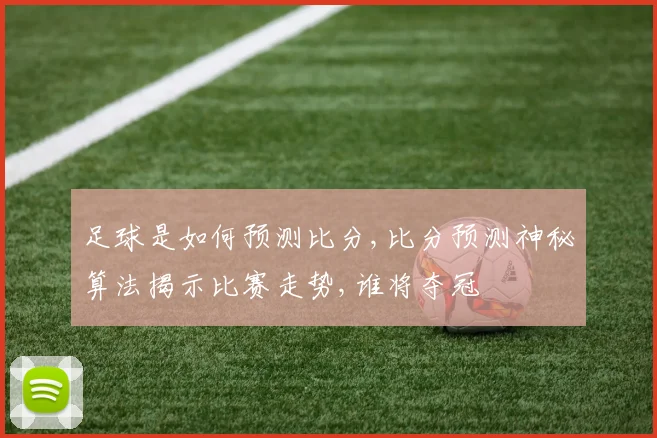 足球是如何预测比分,比分预测神秘算法揭示比赛走势,谁将夺冠
